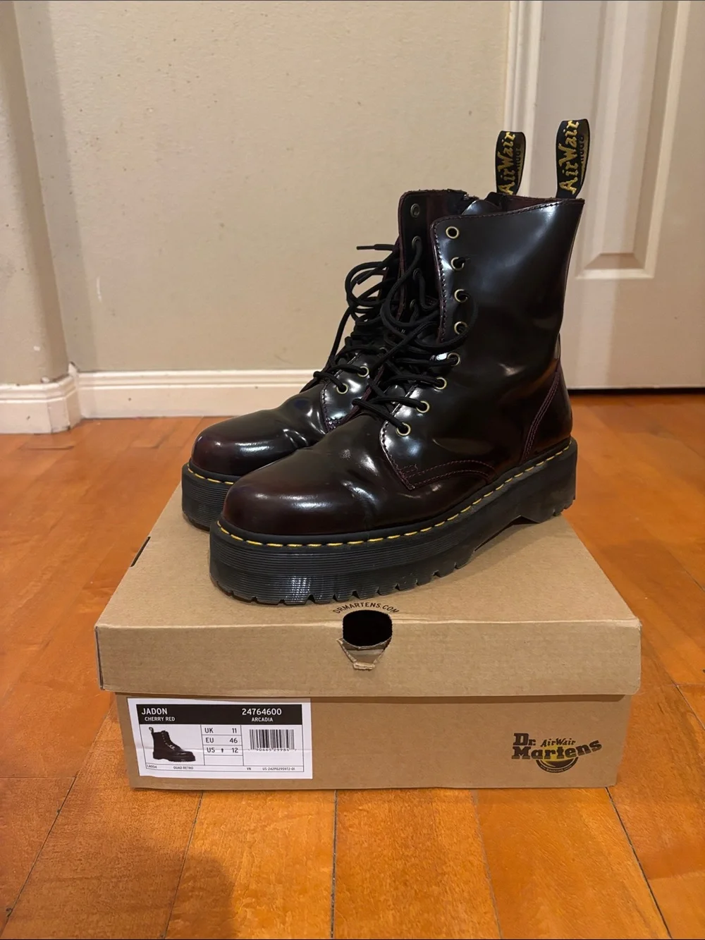Dr. Martens jadon boot in arcadia leather